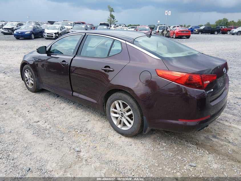 Vin: knagm4a78b5171412, lot: 46163889, kia optima lx 20113