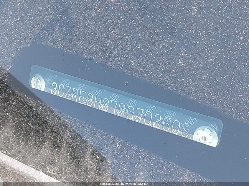 2011 Honda Cr-V Lx VIN: 3CZRE3H37BG702608 Lot: 45665333