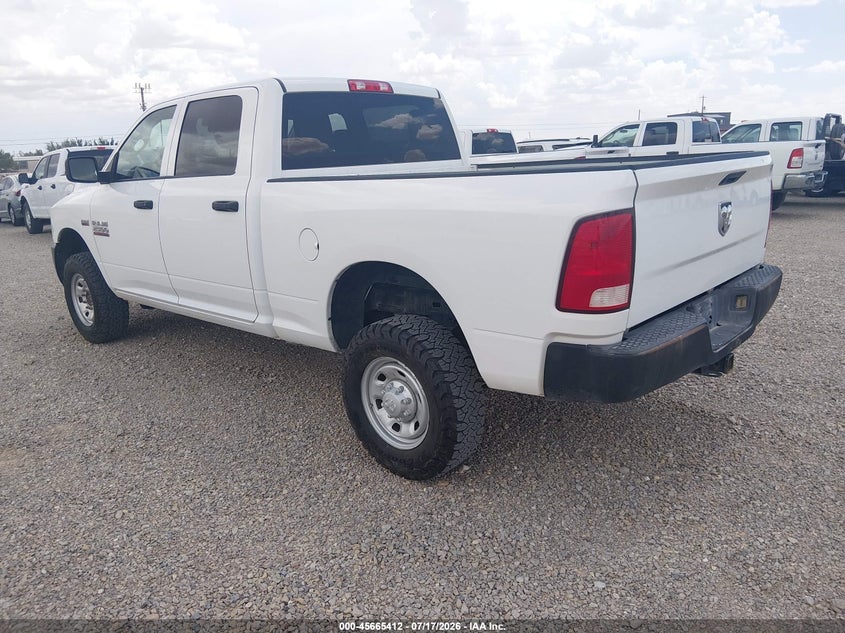 Vin: 3c6tr5ct4jg306712, lot: 46163984, ram 2500 tradesman  4x4 6'4 box 20183