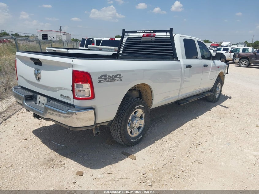 Vin: 3c6ur5hj6ng438310, lot: 46163990, ram 2500 tradesman  4x4 8' box 20224