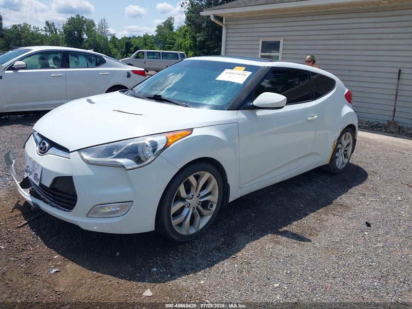 Vin: kmhtc6adxdu170238, lot: 46163992, hyundai veloster base w/black 20132