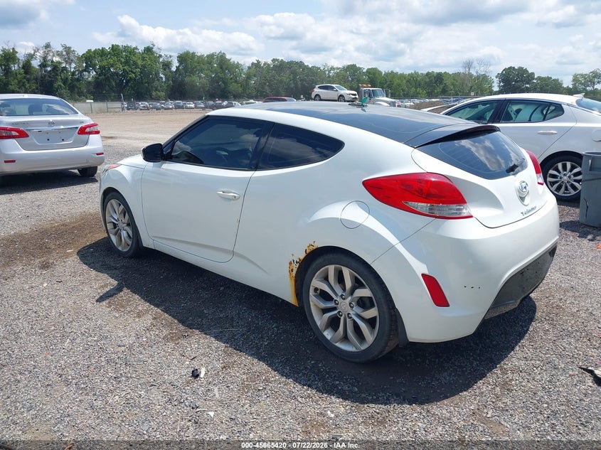Vin: kmhtc6adxdu170238, lot: 46163992, hyundai veloster base w/black 20133