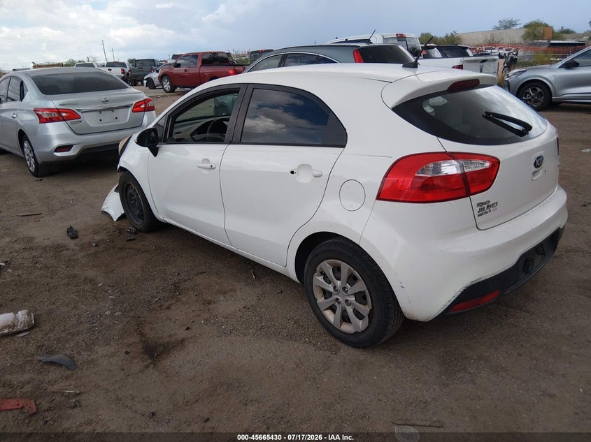 Vin: knadm5a30d6151657, lot: 46164002, kia rio lx 20133