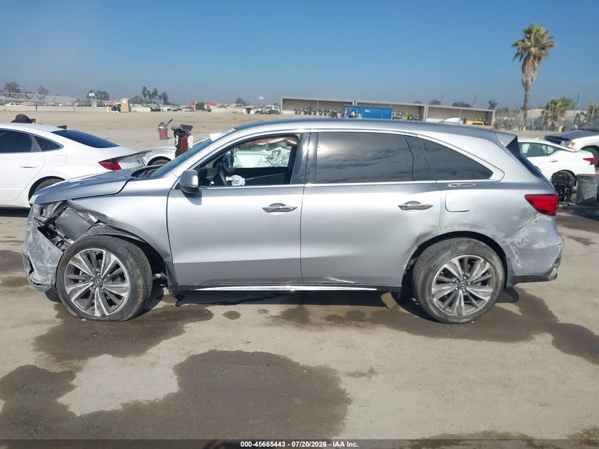 2019 Acura Mdx Tech Pkg VIN: 5J8YD4H57KL023874 Lot: 45665443