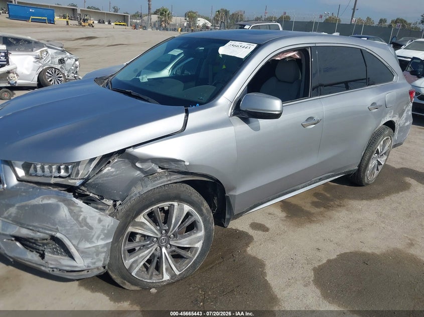 2019 Acura Mdx Tech Pkg VIN: 5J8YD4H57KL023874 Lot: 45665443
