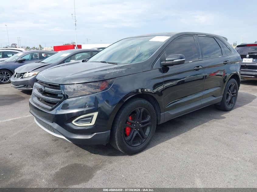 Vin: 2fmtk3k95fbb22022, lot: 46164031, ford edge titanium 20152