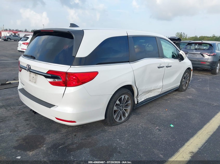 Vin: 5fnrl6h74mb015773, lot: 46164039, honda odyssey ex-l 20214