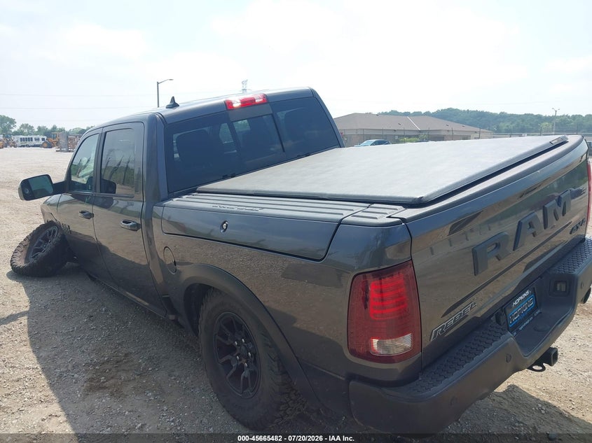 Vin: 1c6rr7yt4hs740727, lot: 46164054, ram 1500 rebel  4x4 5'7 box 20173