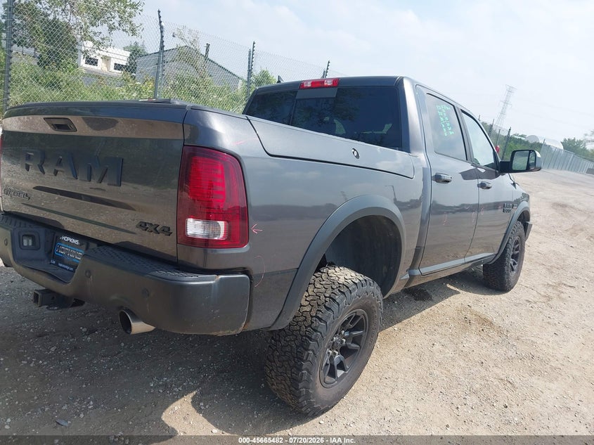 Vin: 1c6rr7yt4hs740727, lot: 46164054, ram 1500 rebel  4x4 5'7 box 20174