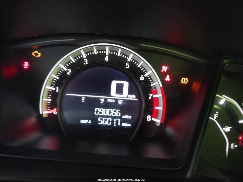2017 HONDA CIVIC SEDAN 2.0L I-4 DOHC, VVT, 158HP