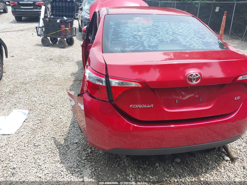 2016 Toyota Corolla Le VIN: 5YFBURHE0GP438972 Lot: 45665588