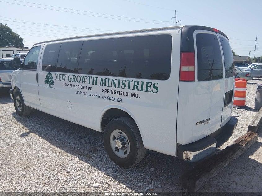 Vin: 1gazg1fg3f1119248, lot: 46164183, chevrolet express 3500 lt 20153