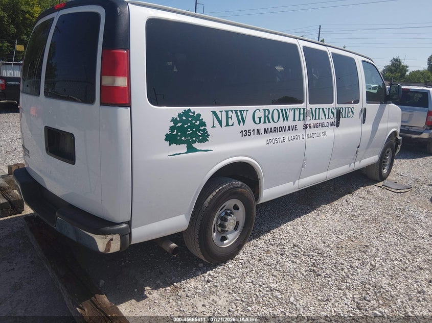 Vin: 1gazg1fg3f1119248, lot: 46164183, chevrolet express 3500 lt 20154