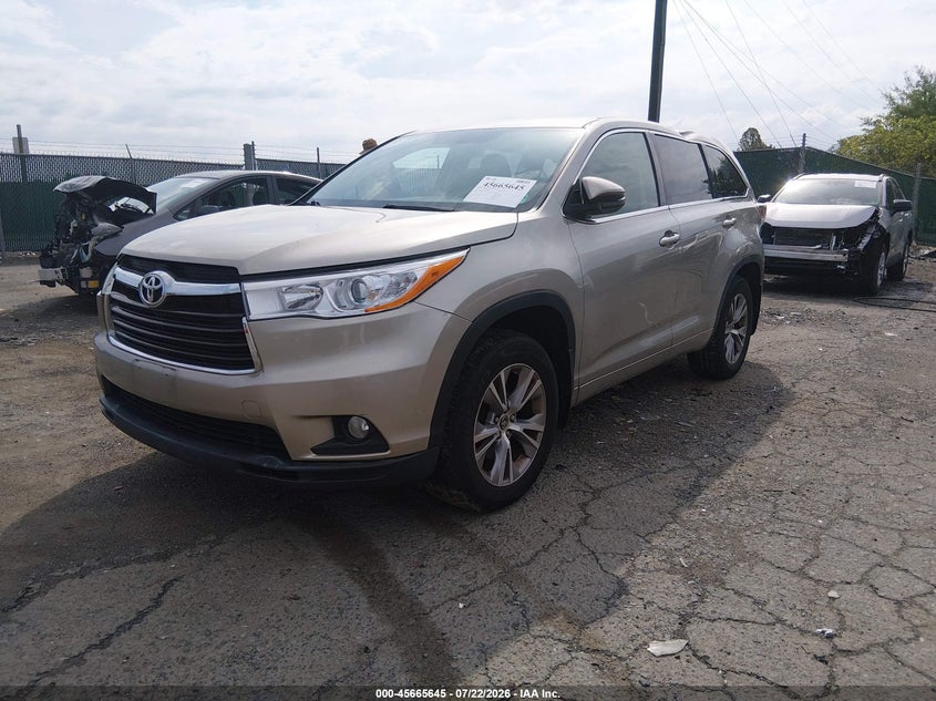 Vin: 5tdbkrfh0gs268221, lot: 46164217, toyota highlander le plus v6 20162