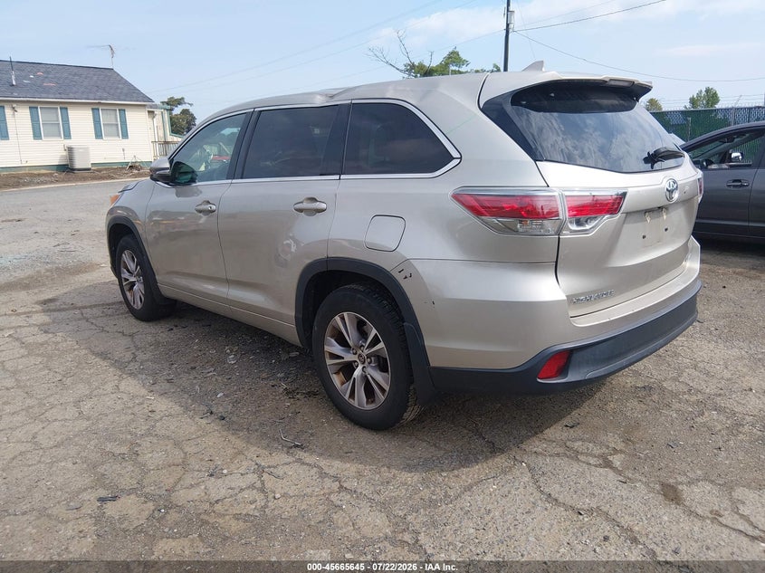 Vin: 5tdbkrfh0gs268221, lot: 46164217, toyota highlander le plus v6 20163