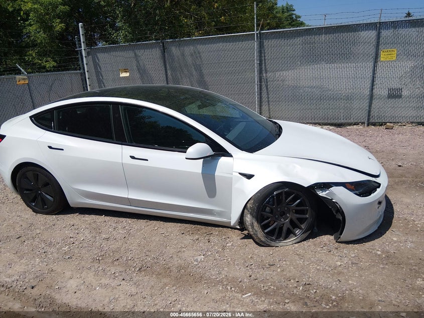 2025 Tesla Model 3 Long Range All-Wheel Drive VIN: 5YJ3E1EB8SF911955 Lot: 45665656