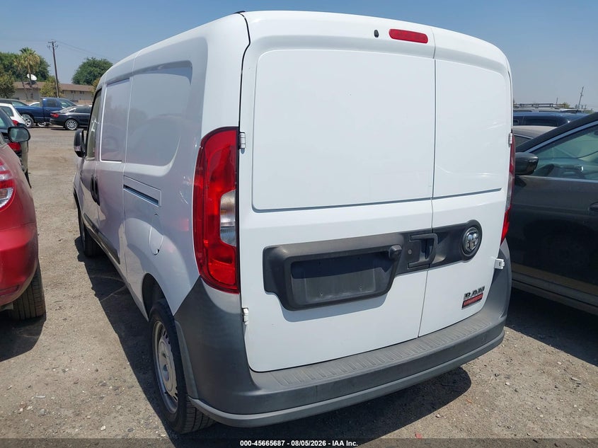 Vin: zfbhrfabxl6p36606, lot: 46164259, ram promaster city tradesman 20203