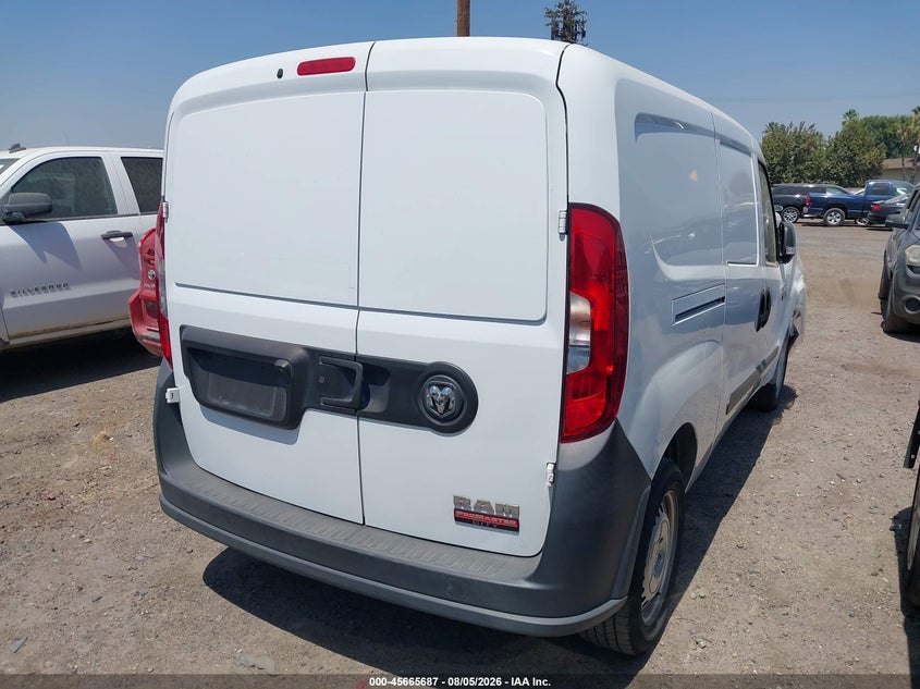 Vin: zfbhrfabxl6p36606, lot: 46164259, ram promaster city tradesman 20204