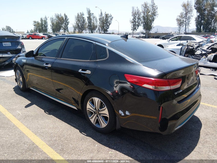 Vin: knagv4ld3h5009471, lot: 46164261, kia optima plug-in hybrid ex 20173