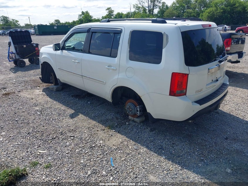 Vin: 5fnyf4h90cb018175, lot: 46164265, honda pilot touring 20123