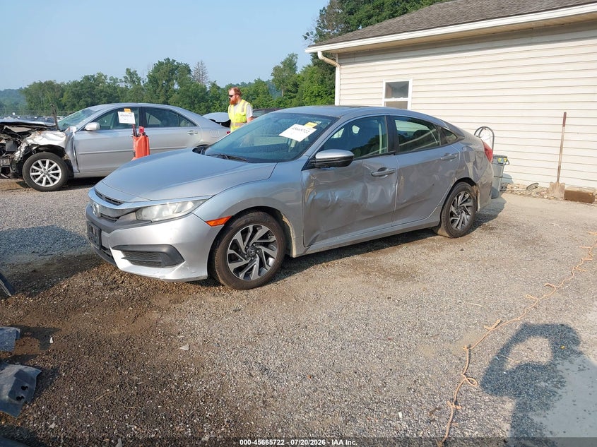 2016 Honda Civic, Левый бок, IAAI, VIN 2HGFC2F7XGH535474 — фото 2