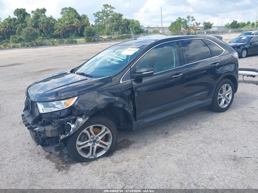 Vin: 2fmtk4k94fbb47970, lot: 46164322, ford edge titanium 20152