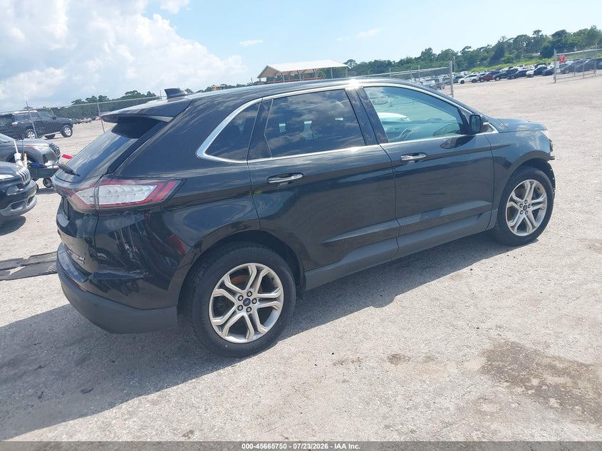 Vin: 2fmtk4k94fbb47970, lot: 46164322, ford edge titanium 20154