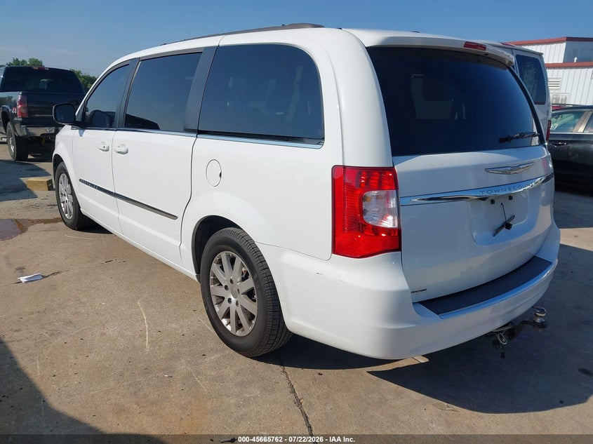 Vin: 2c4rc1bg4fr520490, lot: 46164334, chrysler town & country touring 20153