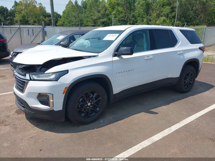 Vin: 1gnerfkw3pj324071, lot: 46164392, chevrolet traverse fwd ls 20232