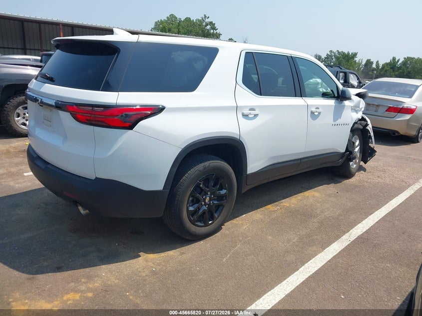 Vin: 1gnerfkw3pj324071, lot: 46164392, chevrolet traverse fwd ls 20234