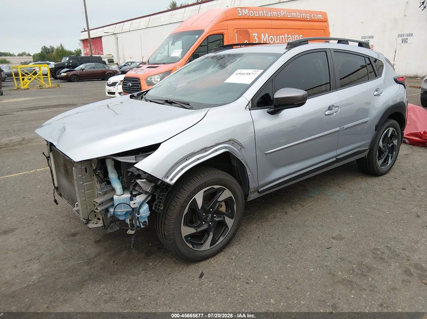2024 Subaru Crosstrek Limited, Front End, IAAI, VIN 4S4GUHN66R3702376 — photo 2