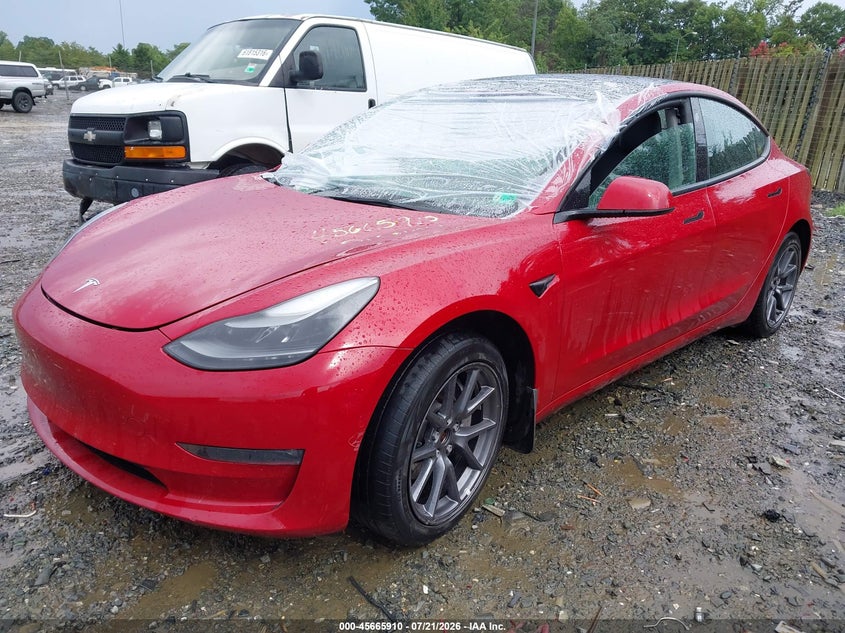 2022 Tesla Model 3 Long Range Dual Motor All-Wheel Drive VIN: 5YJ3E1EB5NF267545 Lot: 45665910