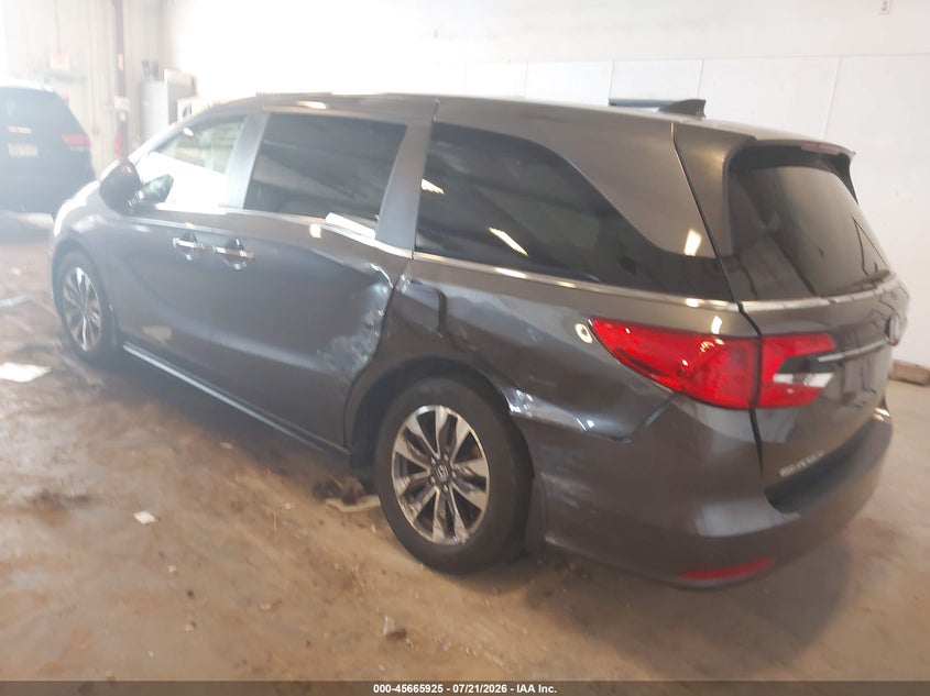 Vin: 5fnrl6h76nb022502, lot: 46164497, honda odyssey ex-l 20223