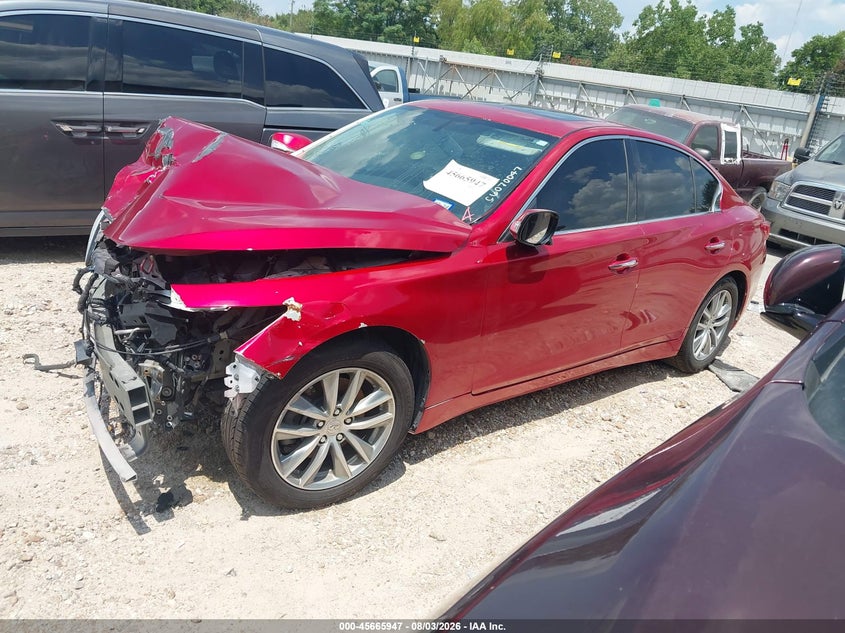 2015 Infiniti Q50, Звичайний знос, IAAI, VIN JN1BV7AP3FM330752 — фото 2
