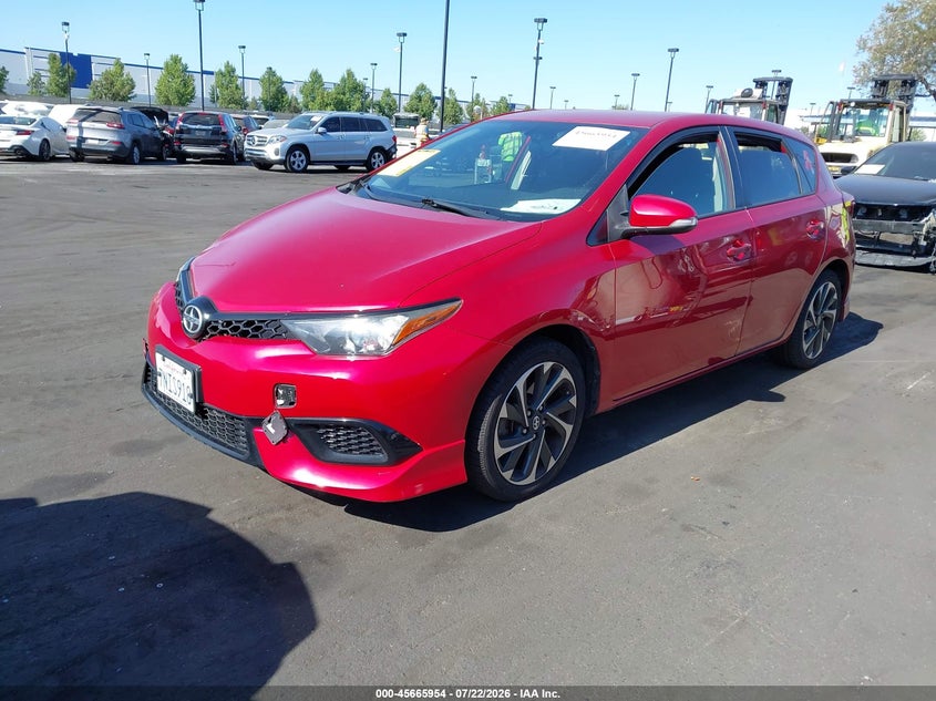 Vin: jtnkarje5gj503009, lot: 46164527, scion im 20162