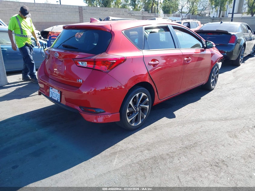 Vin: jtnkarje5gj503009, lot: 46164527, scion im 20164