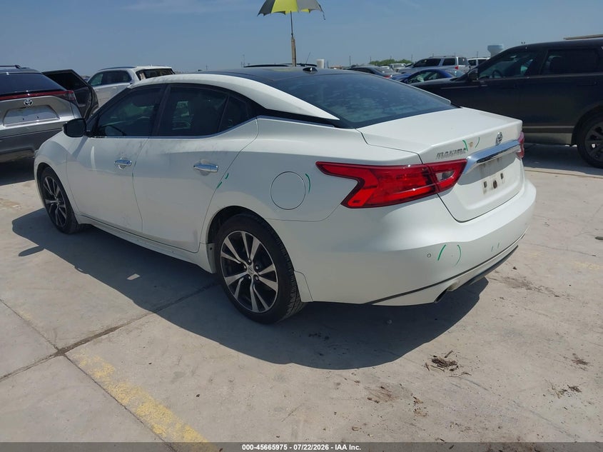 Vin: 1n4aa6ap4gc413490, lot: 46164547, nissan maxima 3.5 sl 20163