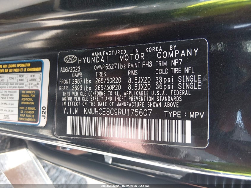2024 Genesis Gv80 3.5T 7P (A8) VIN: KMUHCESC9RU175607 Lot: 45666061
