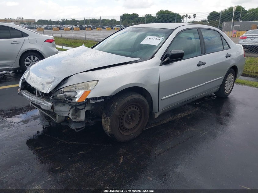 2007 Honda Accord 2.4 Vp, Front End, IAAI, VIN 1HGCM56187A029587 — photo 2