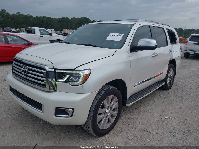 Vin: 5tddy5g15ks166620, lot: 46164669, toyota sequoia platinum 20192