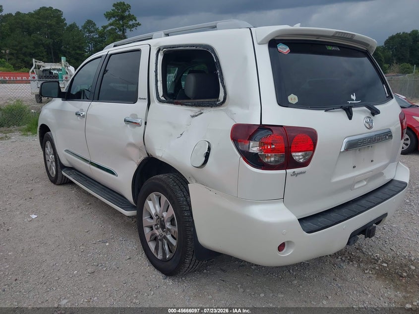 Vin: 5tddy5g15ks166620, lot: 46164669, toyota sequoia platinum 20193