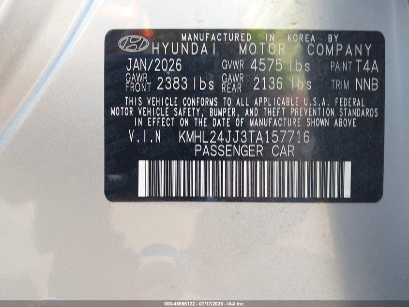 2026 HYUNDAI SONATA HYBRID BLUE — Фото 9
