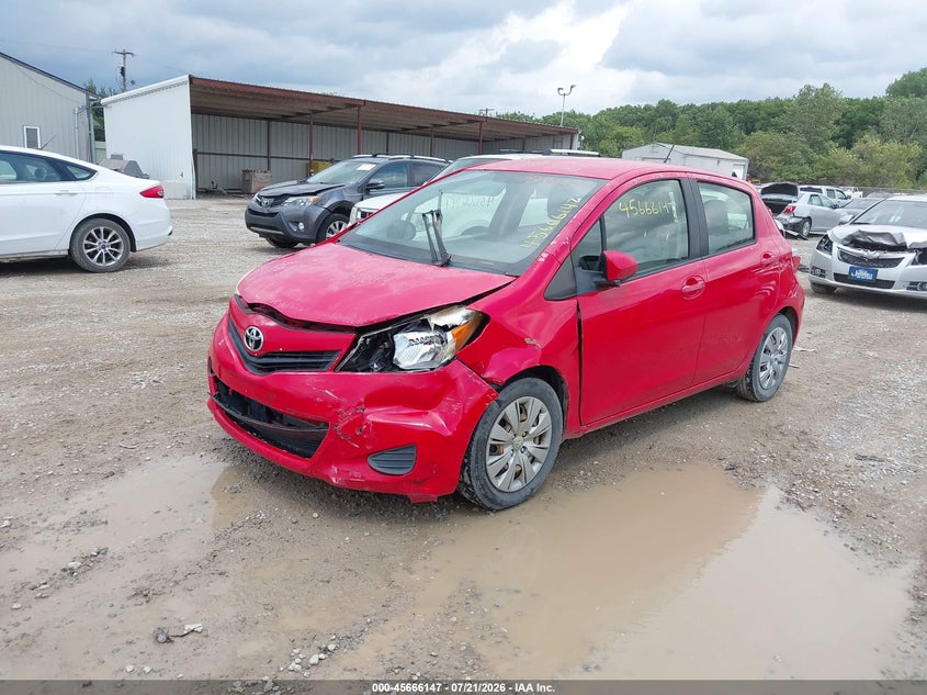 Vin: jtdktud37cd523072, lot: 46164719, toyota yaris l 20122