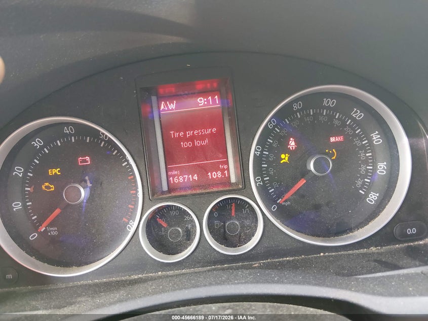 2009 Volkswagen Gti 2-Door VIN: WVWEV71K59W102937 Lot: 45666189