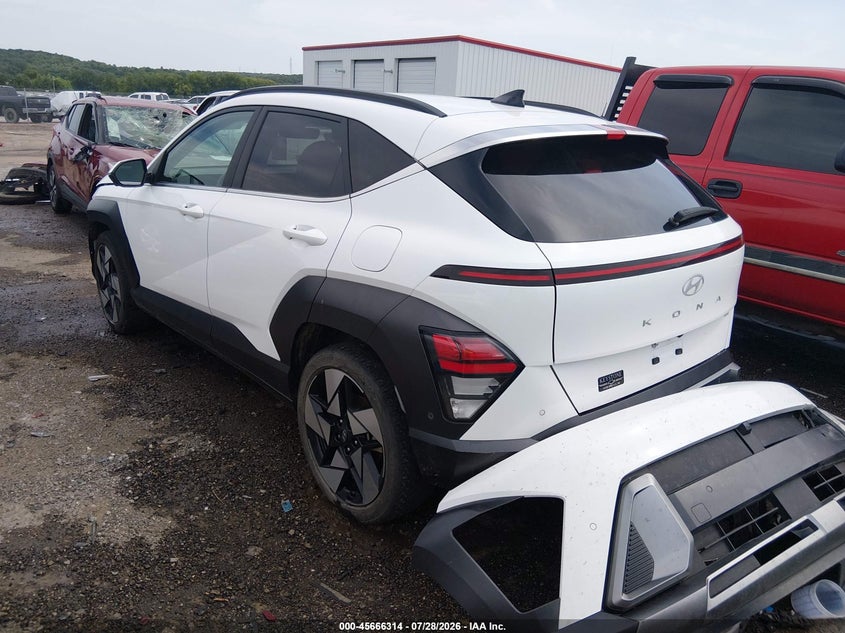 Vin: km8he3a3xru151881, lot: 46164886, hyundai kona limited 20243