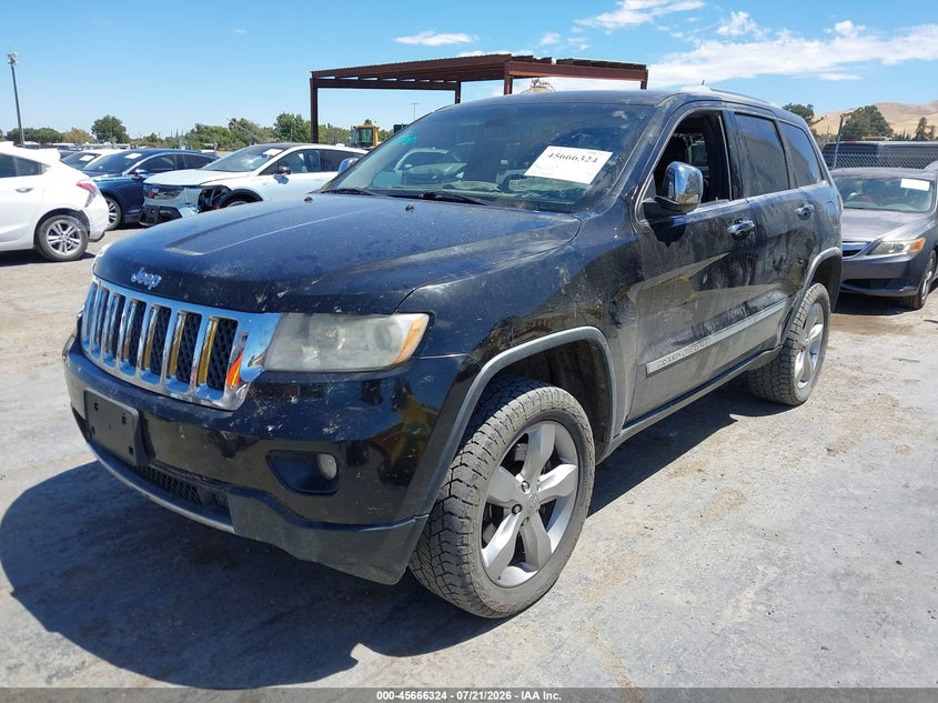 2012 Jeep Grand Cherokee Overland VIN: 1C4RJFCT3CC161300 Lot: 45666324