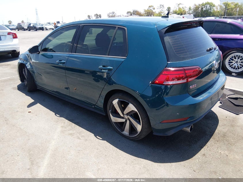 Vin: 3vw5t7au5km011399, lot: 46164929, volkswagen golf gti 2.0t autobahn/2.0t rabbit edition/2.0t s/2.0t se 20193