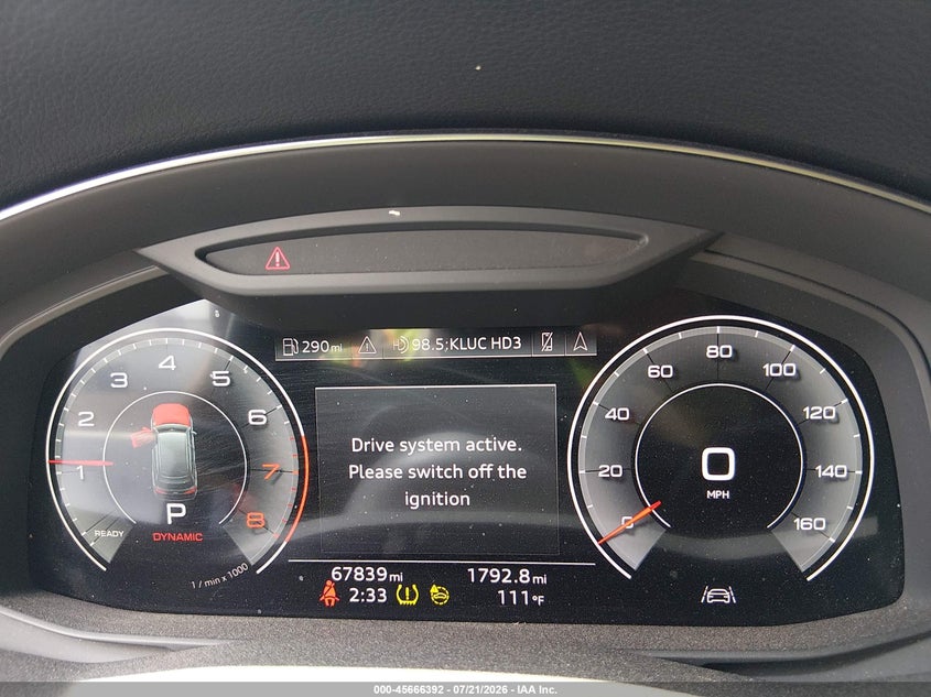 2021 Audi Q7 Premium 55 Tfsi Quattro Tiptronic VIN: WA1AXAF72MD033567 Lot: 45666392