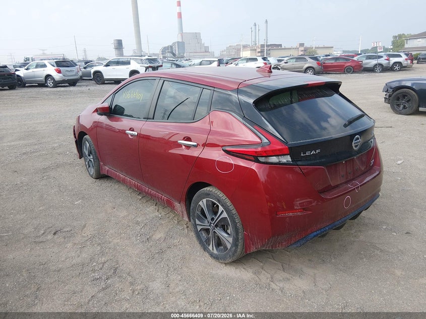 Vin: 1n4bz1cvxmc550134, lot: 46164981, nissan leaf sv plus 62 kwh 20213
