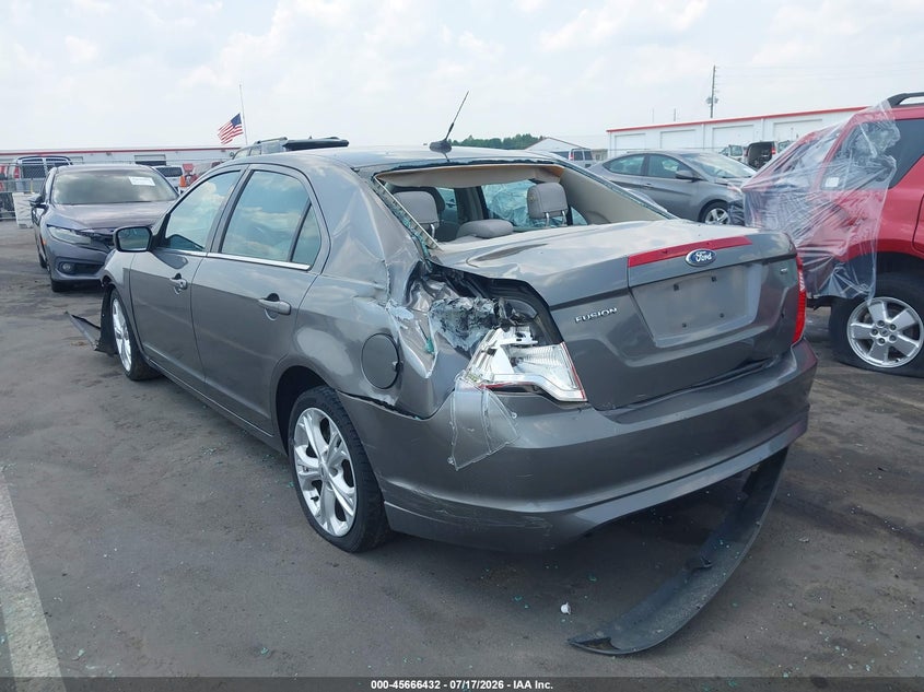Vin: 3fahp0ha7cr426631, lot: 46165004, ford fusion se 20123